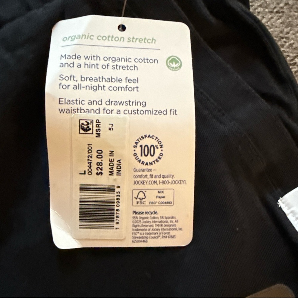 Jockey Women's Organic Cotton Stretch Bermuda Short Everyday Relaxed Sz L - Picture 5 of 6